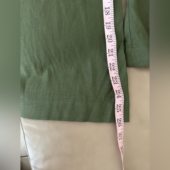 LOFT Elastic waistband wide leg linen blend pants - Picture 5 of 11